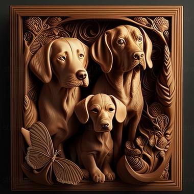 3D model dogs (STL)